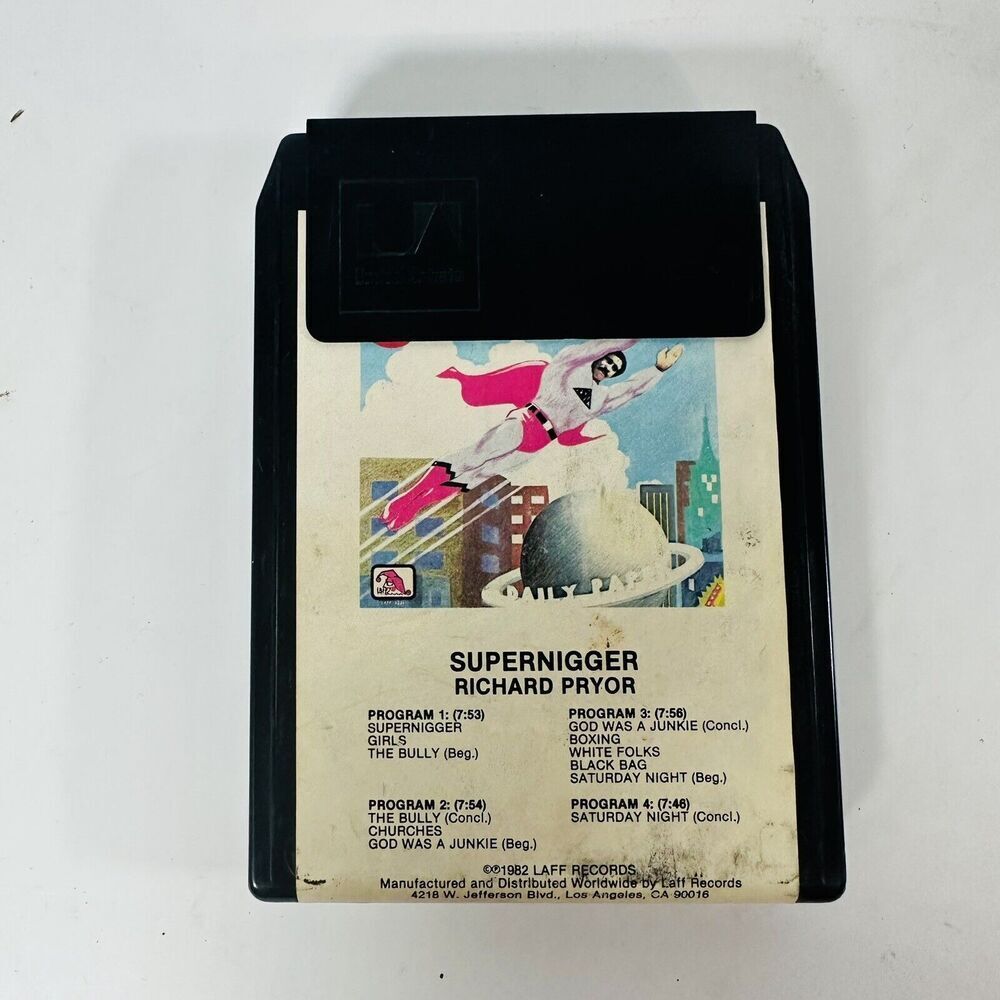 SUPER RARE!! RICHARD PRYOR: Supernigger Eight 8-Track ’82 Laff Comedy - Picture 4 of 4